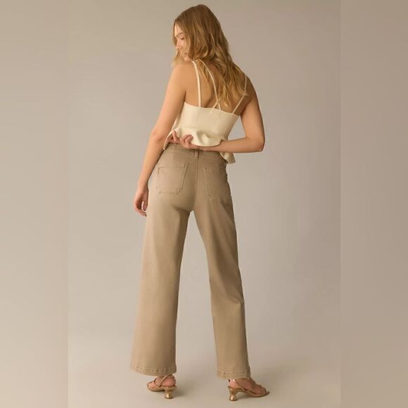 Anthropologie Paige Carly High-Rise Wide-Leg Jeans Size 31 - Picture 4 of 5